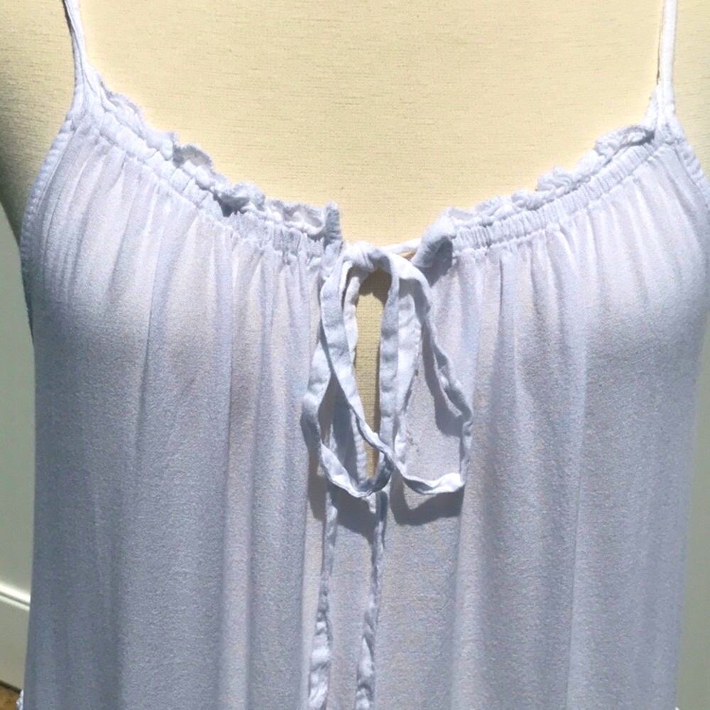 Raviya White Tiered Midi Dress Adjustable Strap Size Small - Picture 5 of 16